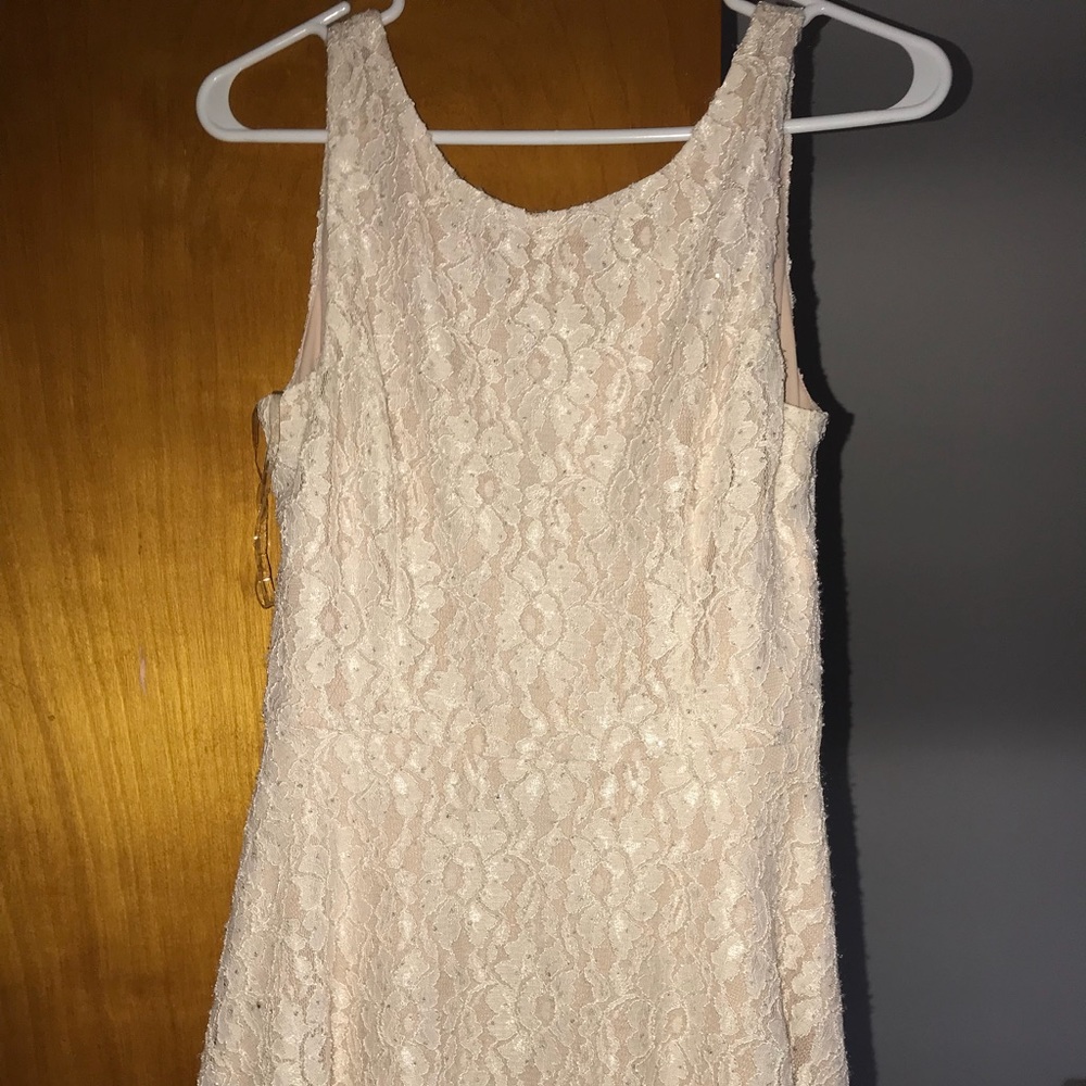 Nude homecoming dress